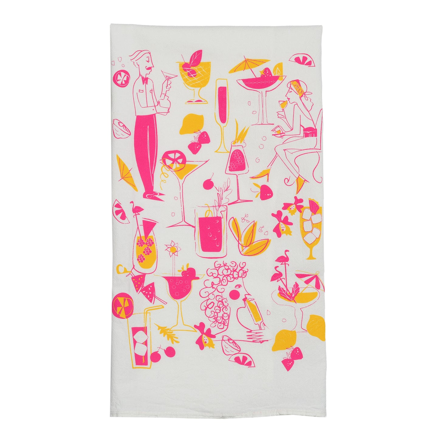 summer cocktails tea towel