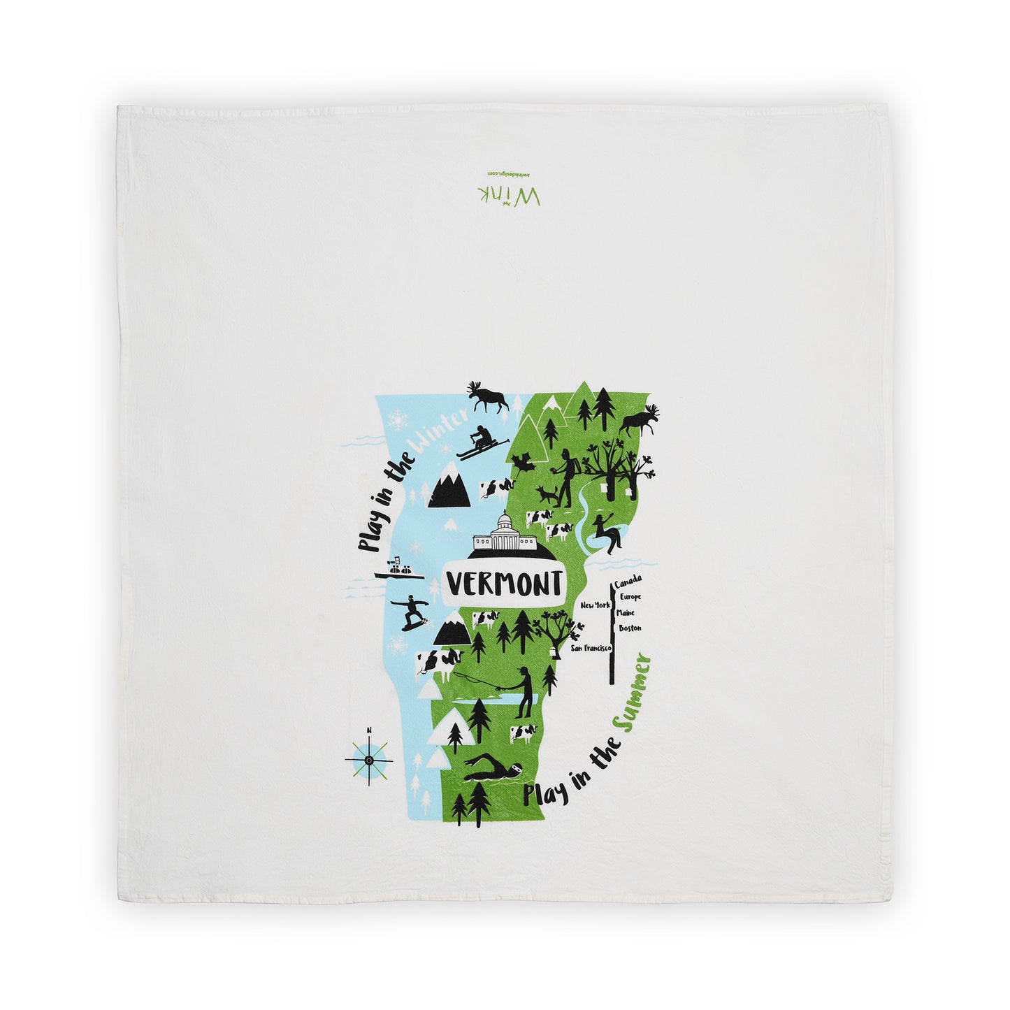 vermont tea towel