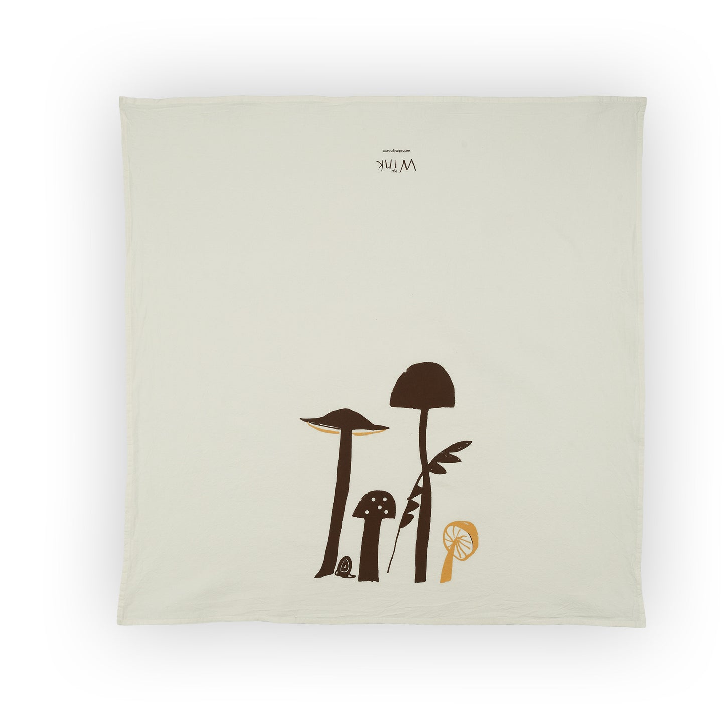 mushrooms tea towel