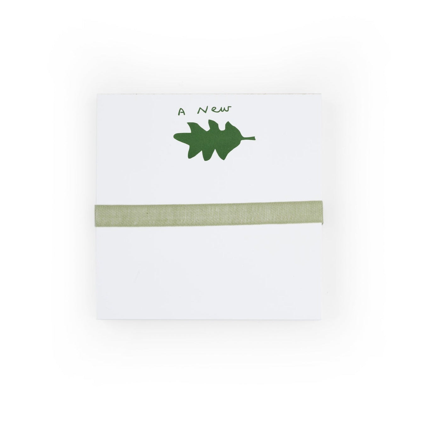 a new leaf notepad