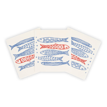 school of fish swedish cloth sponge