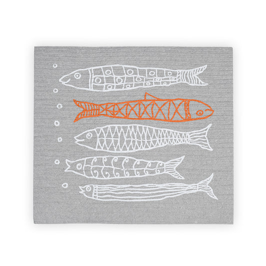 orange fishy sponge