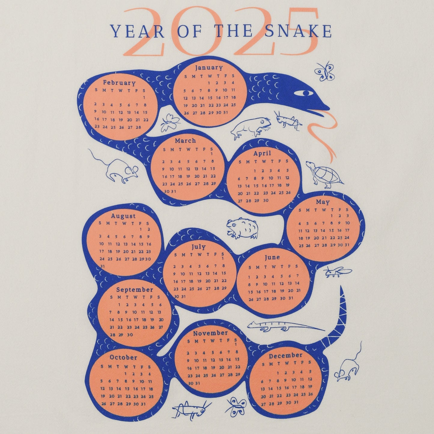 year of the snake towel