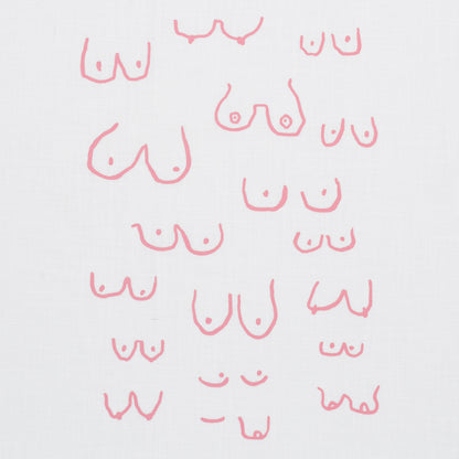 boobs tea towel, linen
