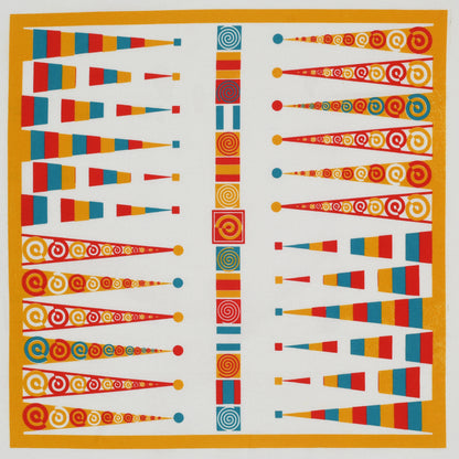backgammon tea towel