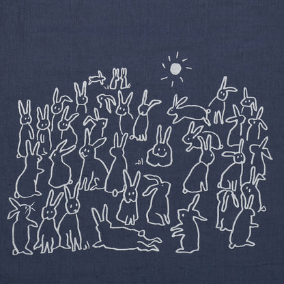 bunnies towel, linen