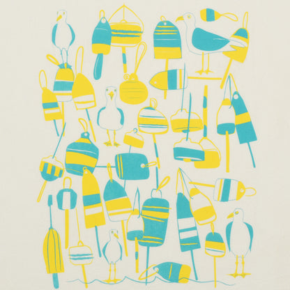 buoys & gulls, turquoise