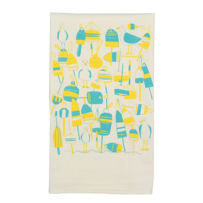 buoys & gulls, turquoise