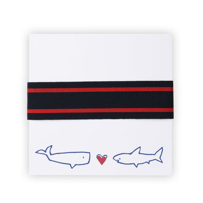 shark loves whale pad