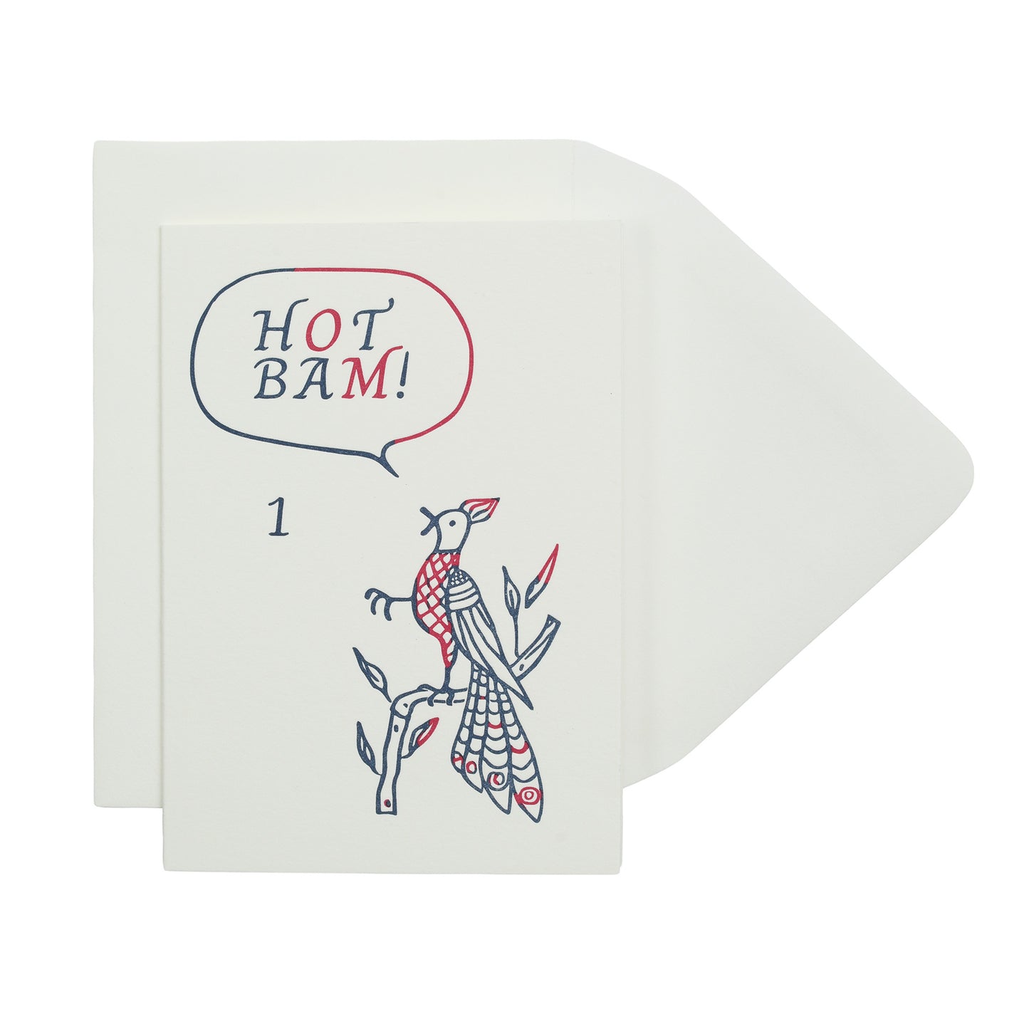 hot bam mahjong notecard