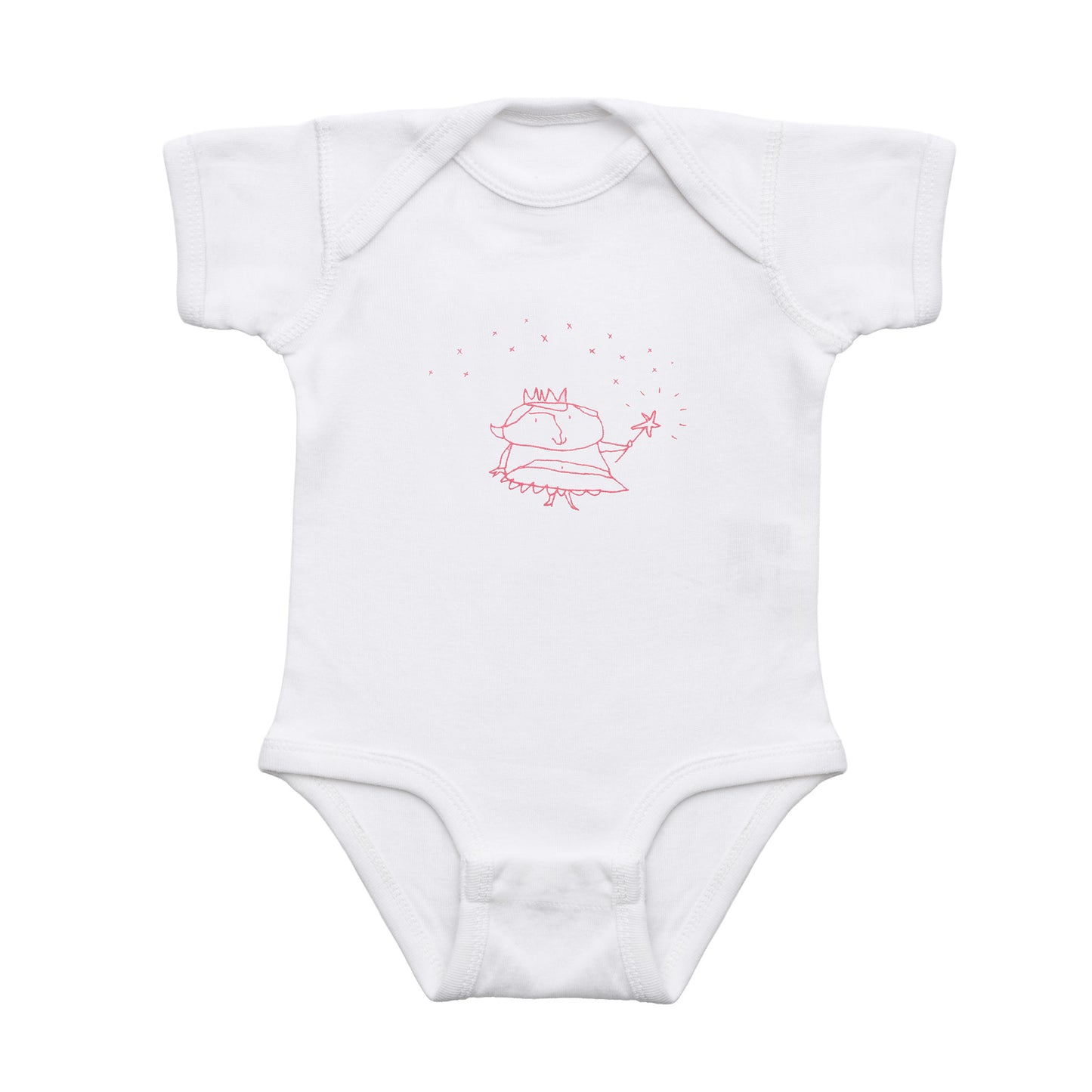 fat fairy onesie, white