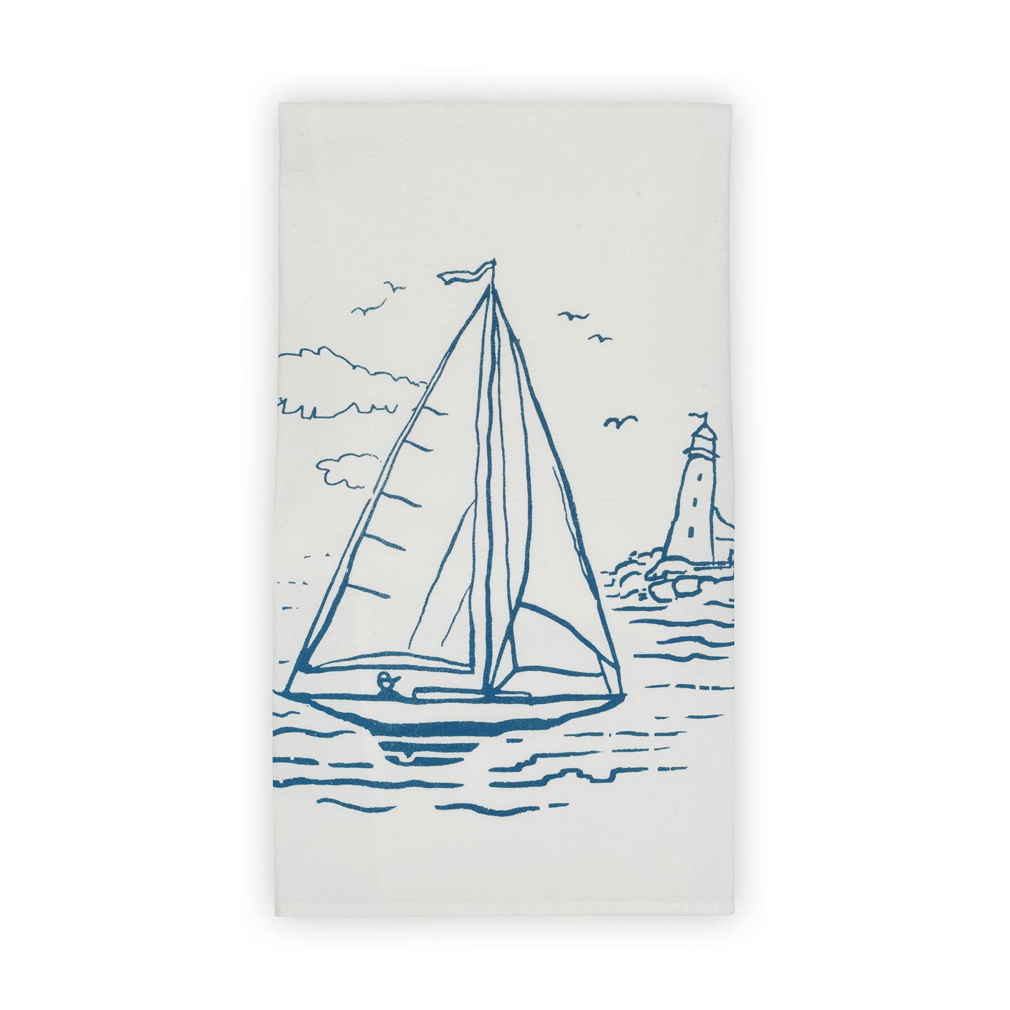 sail away tea towel