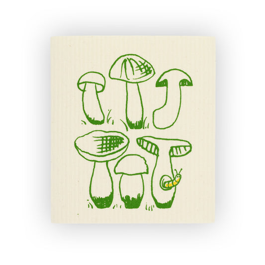 mushrooms swedish cloth sponge