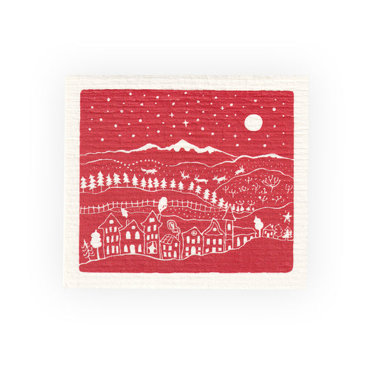 winter village sponge