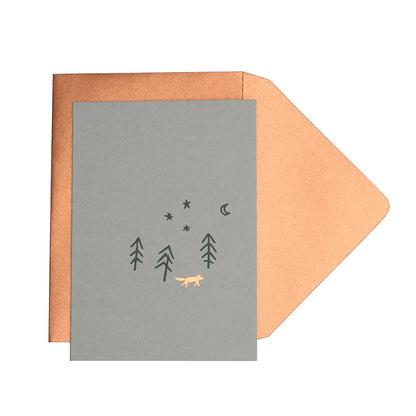 foxy holiday notecard